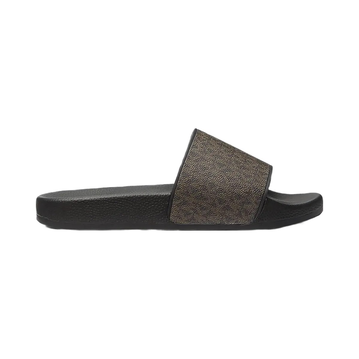 Michael Kors Dawson Signature Logo Slide Sandal Brown/Blk - HypeFly India View 2