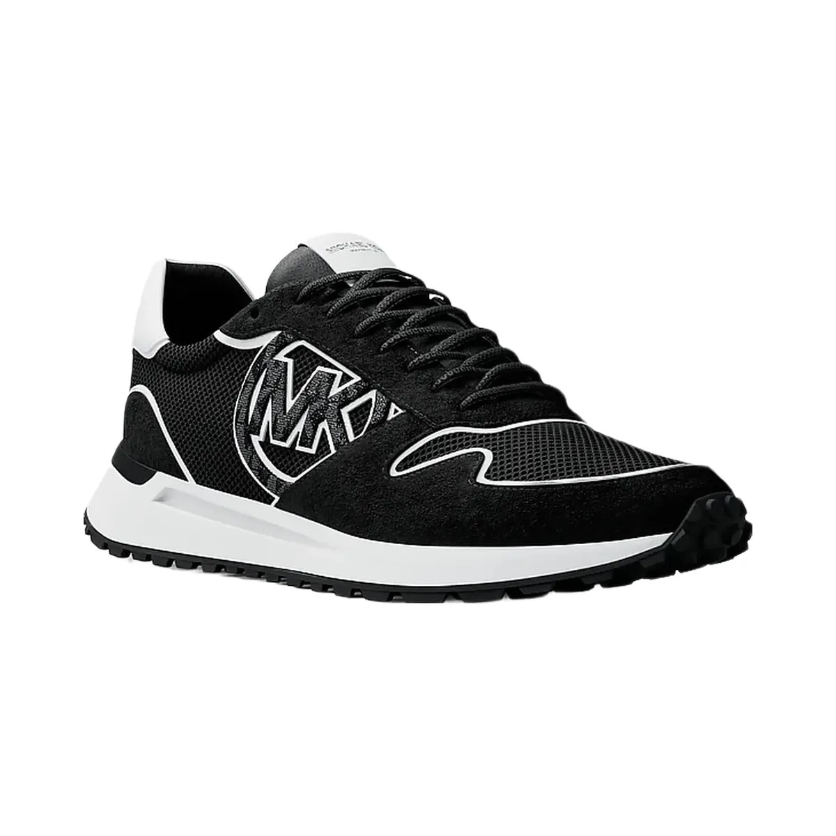 Michael Kors Dax Mixed-Media Trainer Black - HypeFly India View 1