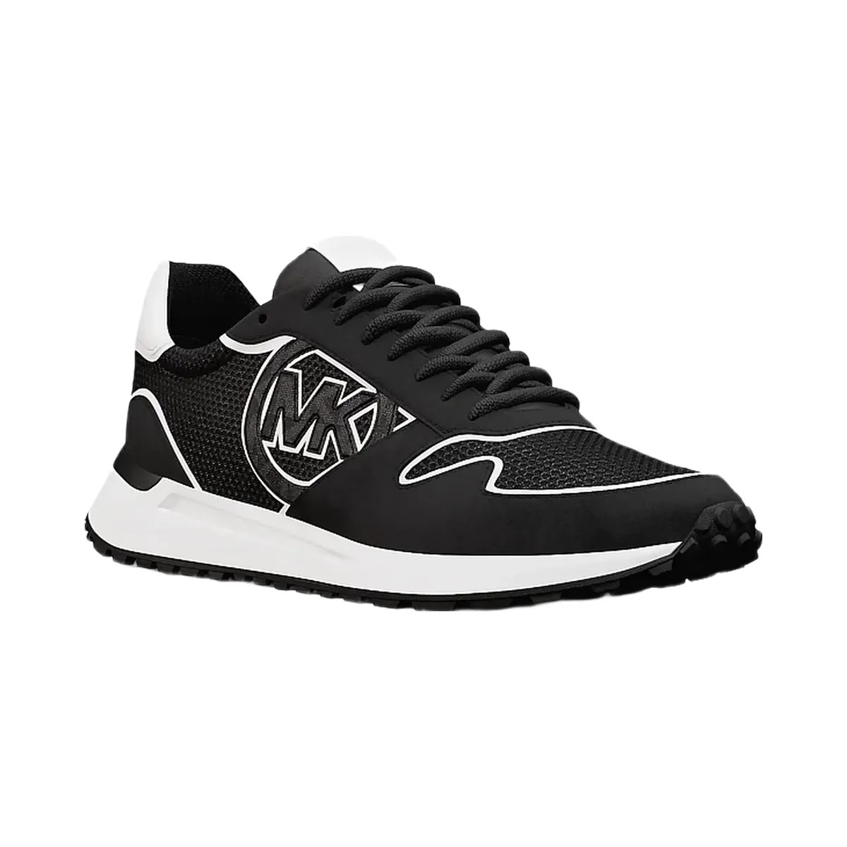 Michael Kors Dax Mixed-Media Trainer Black - HypeFly India View 1