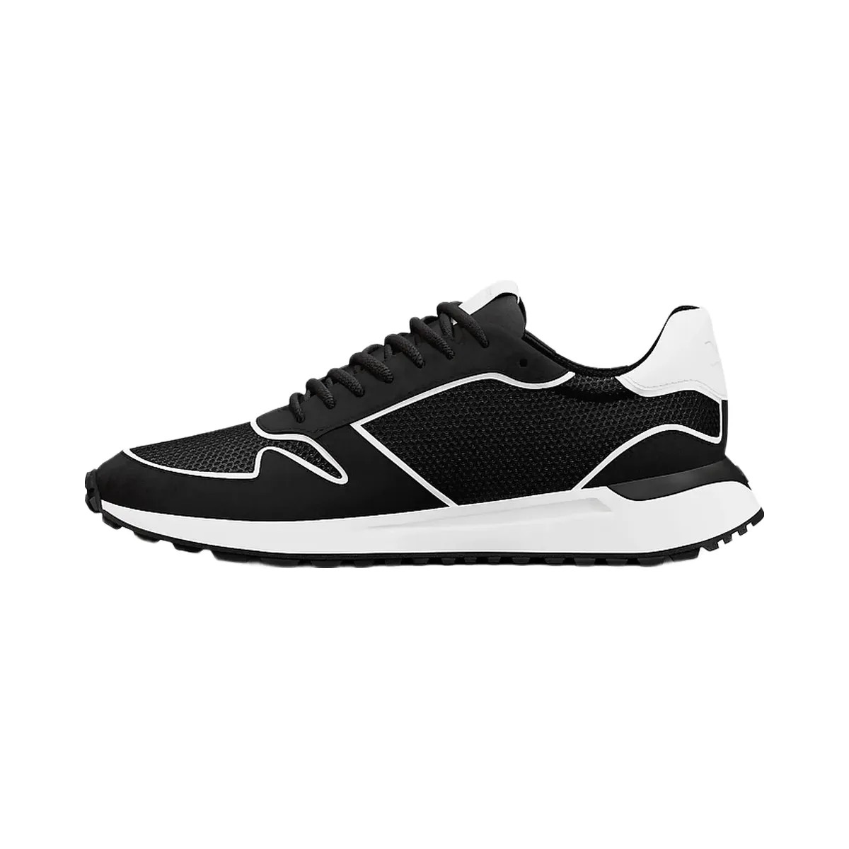 Michael Kors Dax Mixed-Media Trainer Black - HypeFly India View 3