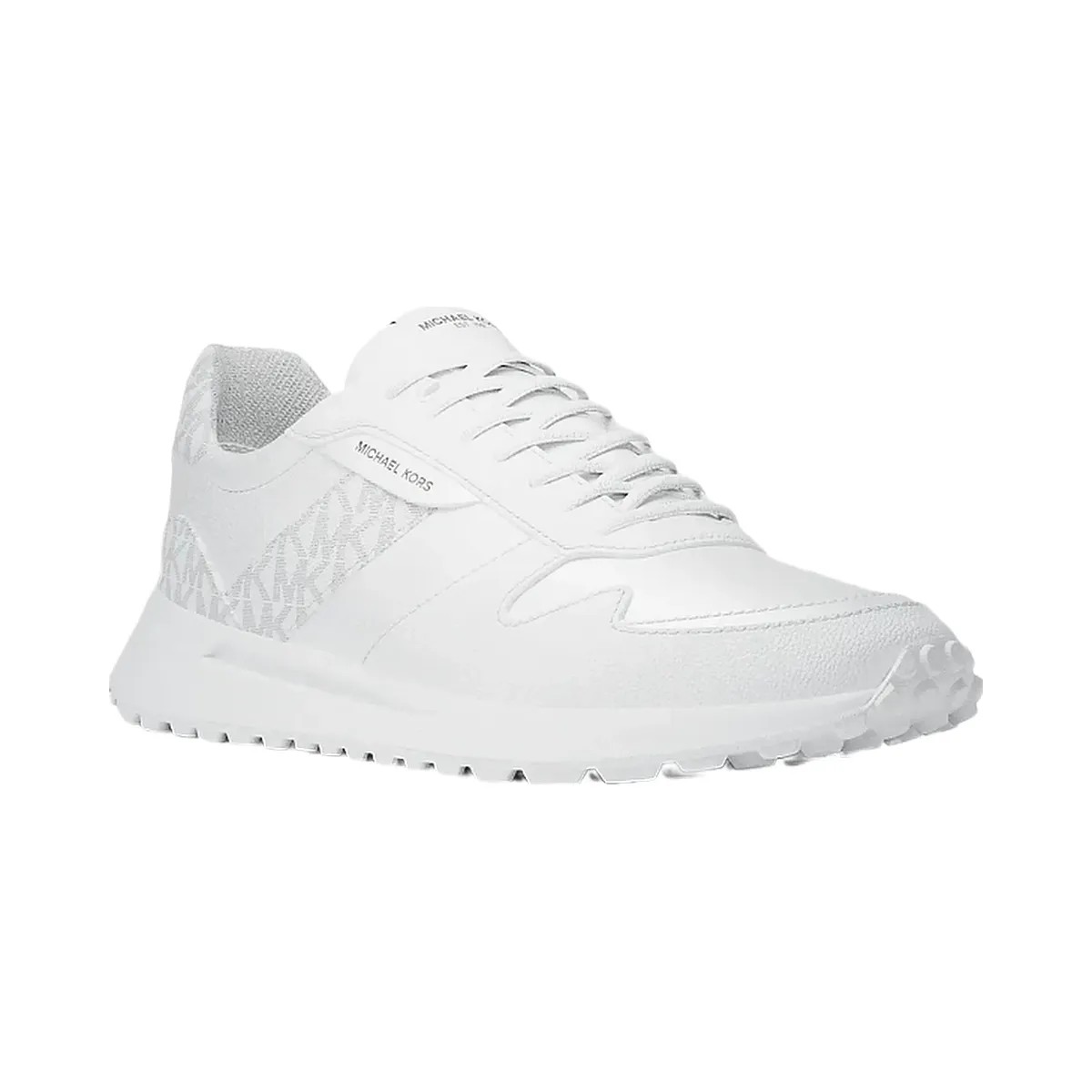 Michael Kors Dax Mixed-Media Trainer Bright Wht - HypeFly India View 1
