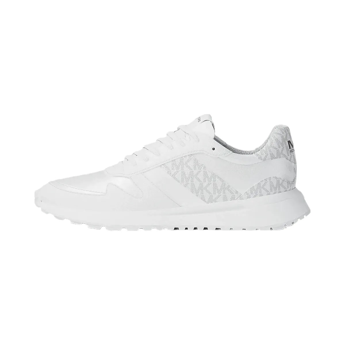 Michael Kors Dax Mixed-Media Trainer Bright Wht - HypeFly India View 3