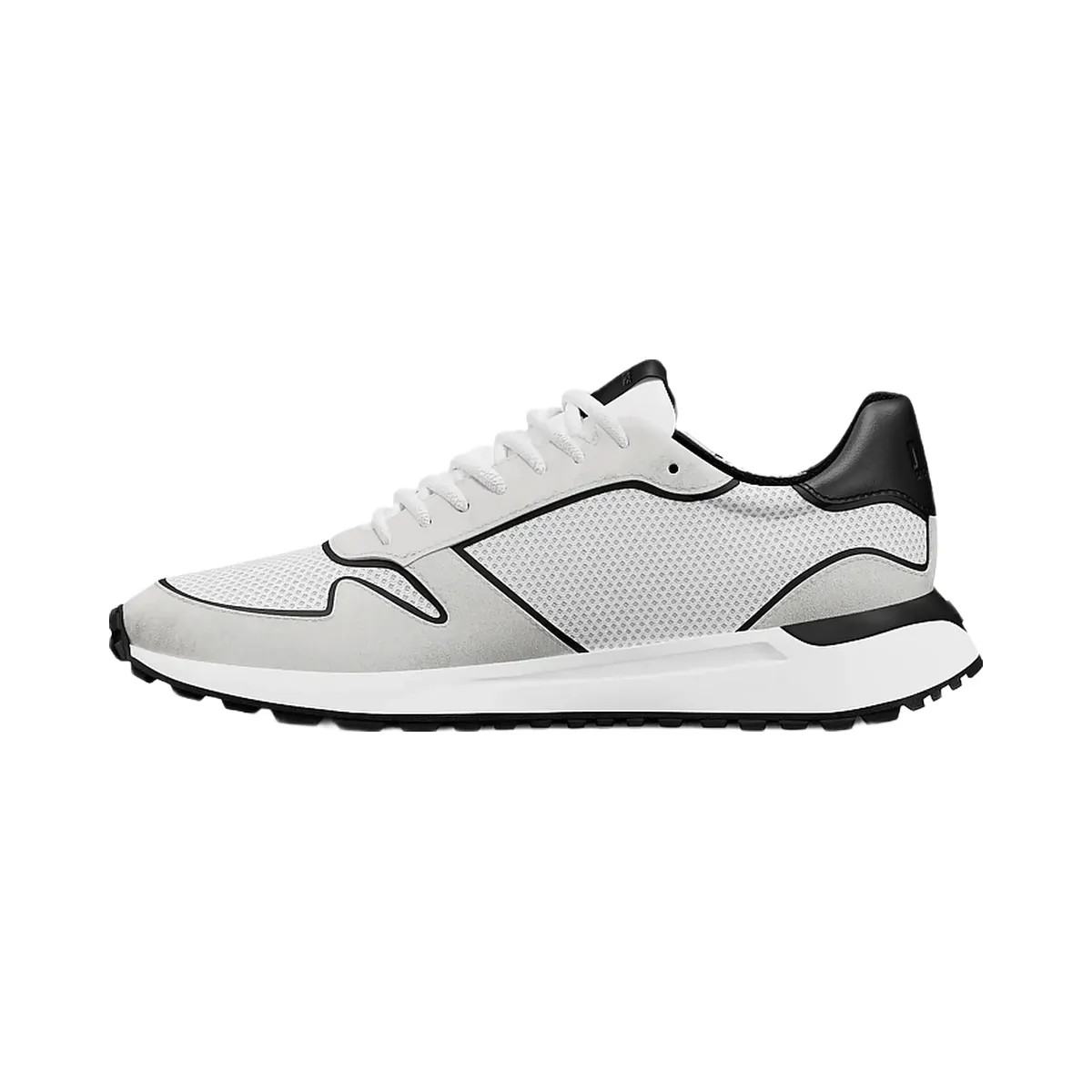 Michael Kors Dax Mixed-Media Trainer Bright Wht - HypeFly India View 3