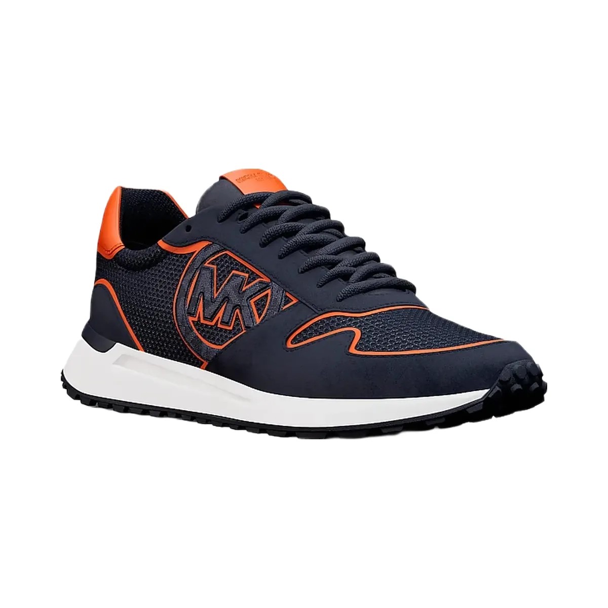 Michael Kors Dax Mixed-Media Trainer Navy - HypeFly India View 1