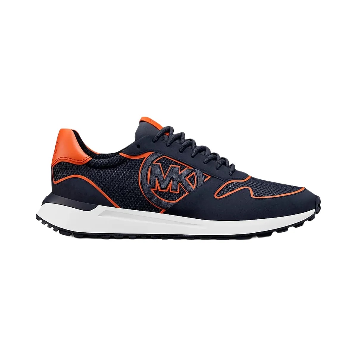 Michael Kors Dax Mixed-Media Trainer Navy - HypeFly India View 2