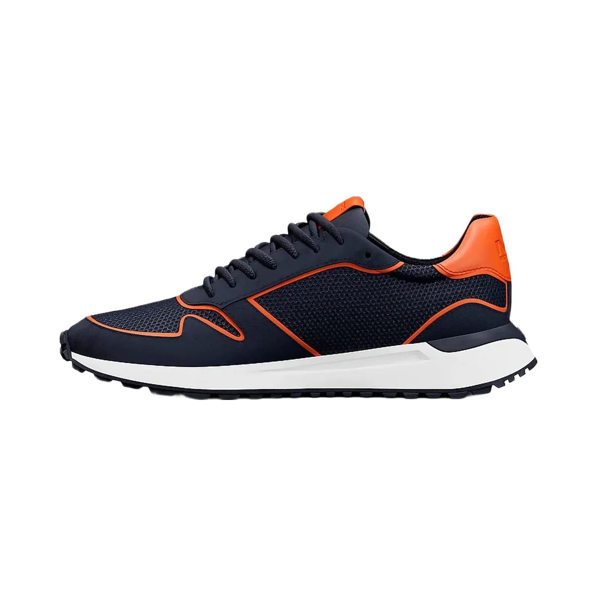 Michael Kors Dax Mixed-Media Trainer Navy - HypeFly India View 3