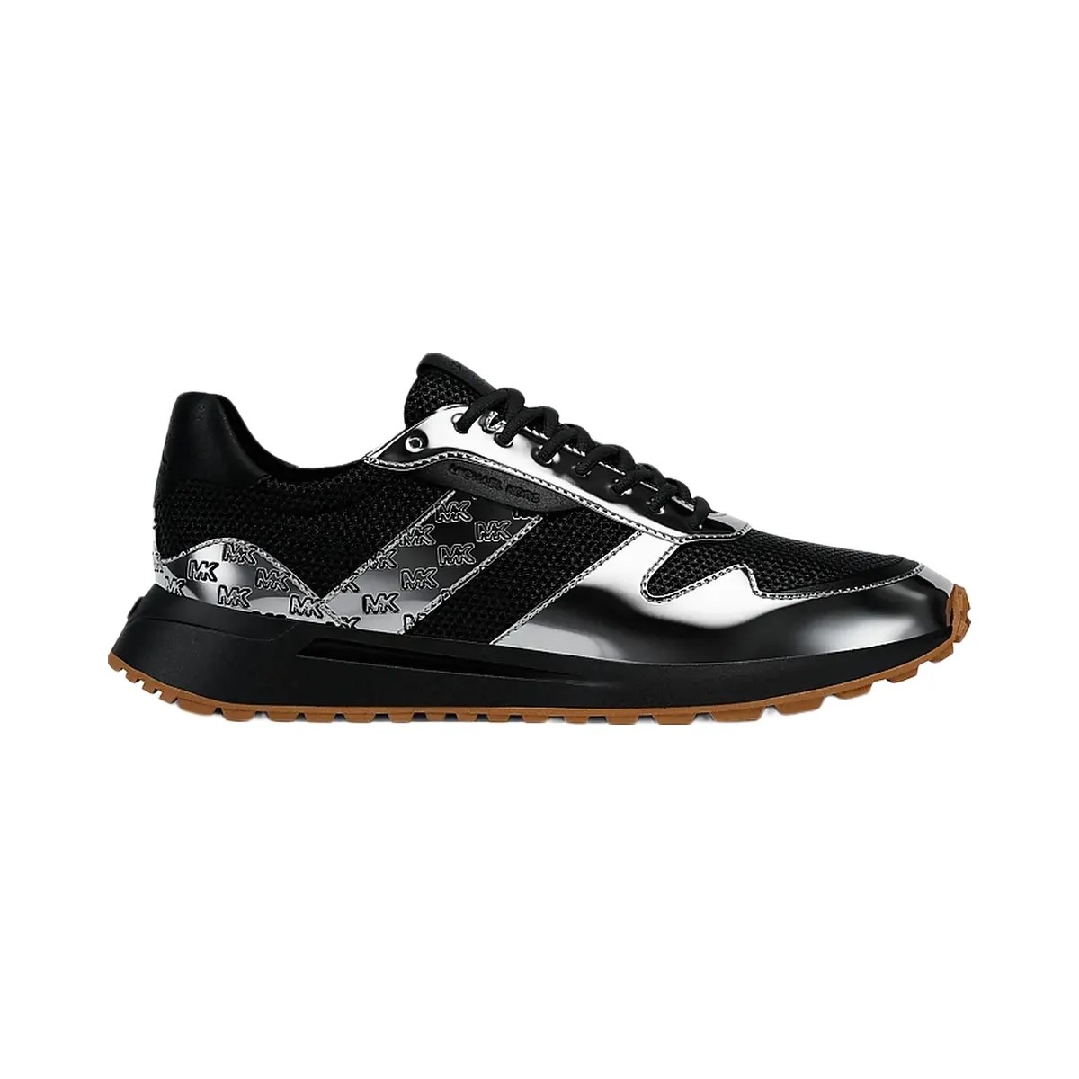 Michael Kors Dax Patent and Mesh Trainer Black - HypeFly India View 2