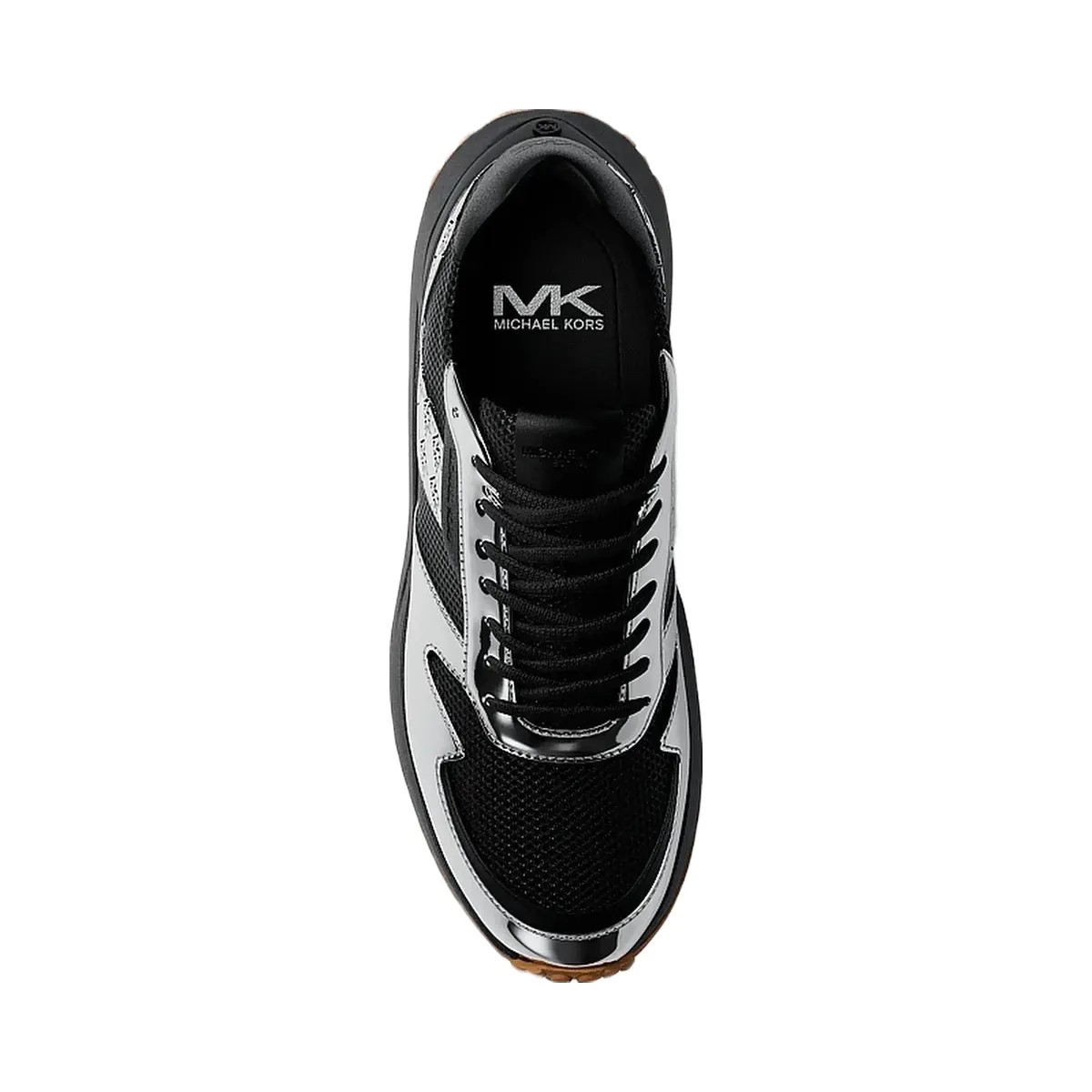 Michael Kors Dax Patent and Mesh Trainer Black - HypeFly India View 5