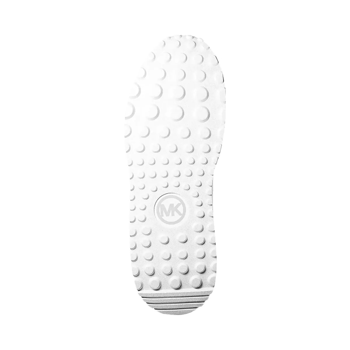 Michael Kors Dax Pebbled Leather and Logo Trainer Bright Wht - HypeFly India View 5