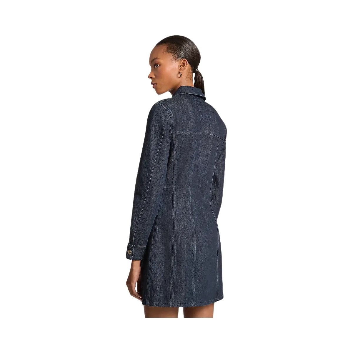 Michael Kors Denim Shirtdress Rinse - HypeFly India View 2