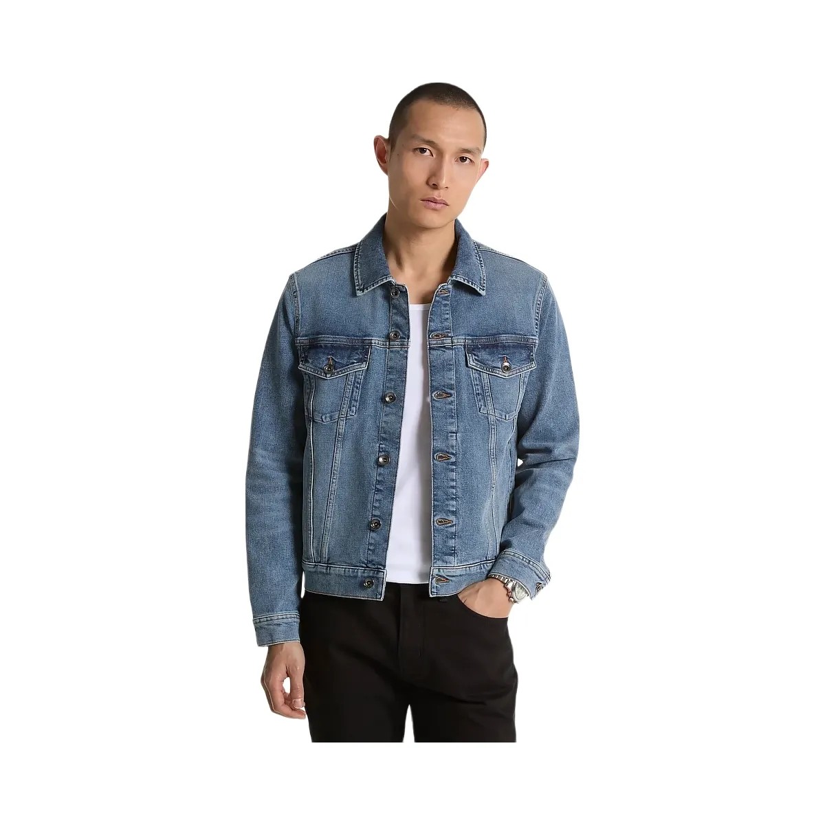 Michael Kors Denim Trucker Jacket Marshall - HypeFly India View 1