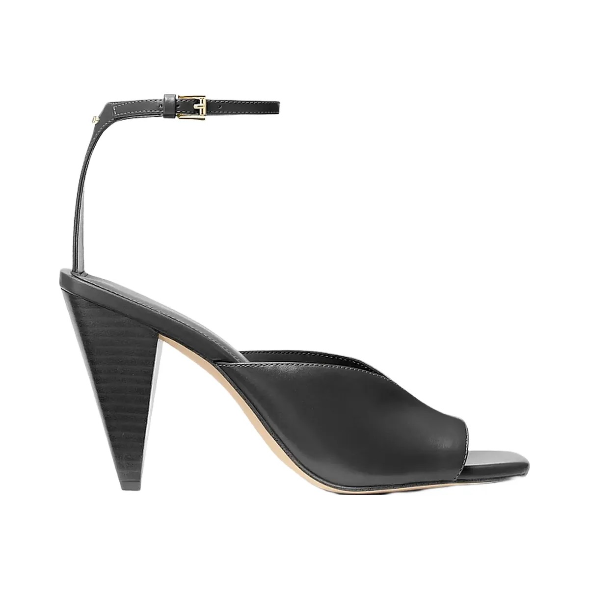 Michael Kors Electra Leather Sandal Black - HypeFly India View 2