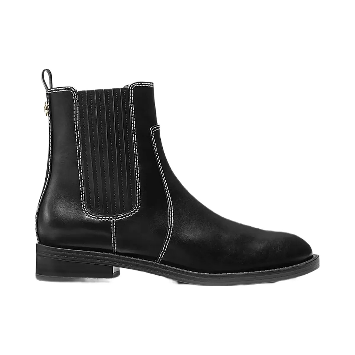 Michael Kors Ella Contrast-Stitched Chelsea Boot Black - HypeFly India View 2