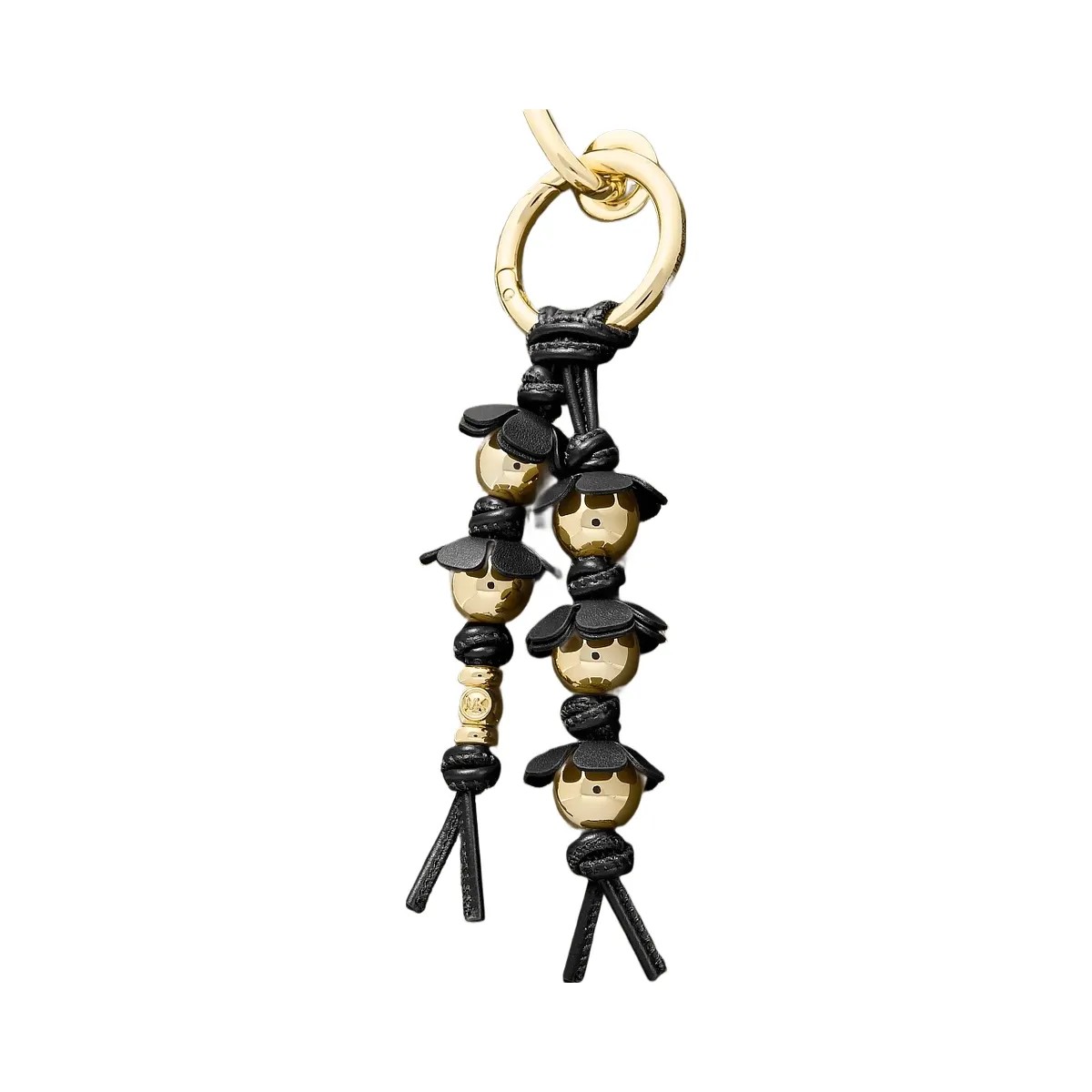 Michael Kors Embellished Floral Bag Charm Black - HypeFly India View 2
