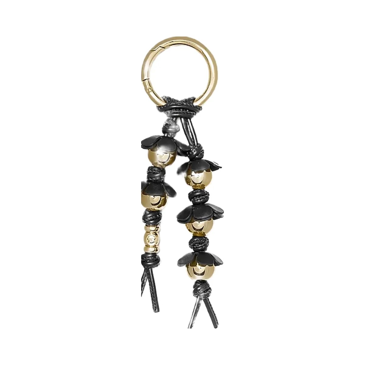 Michael Kors Embellished Floral Bag Charm Black - HypeFly India View 4