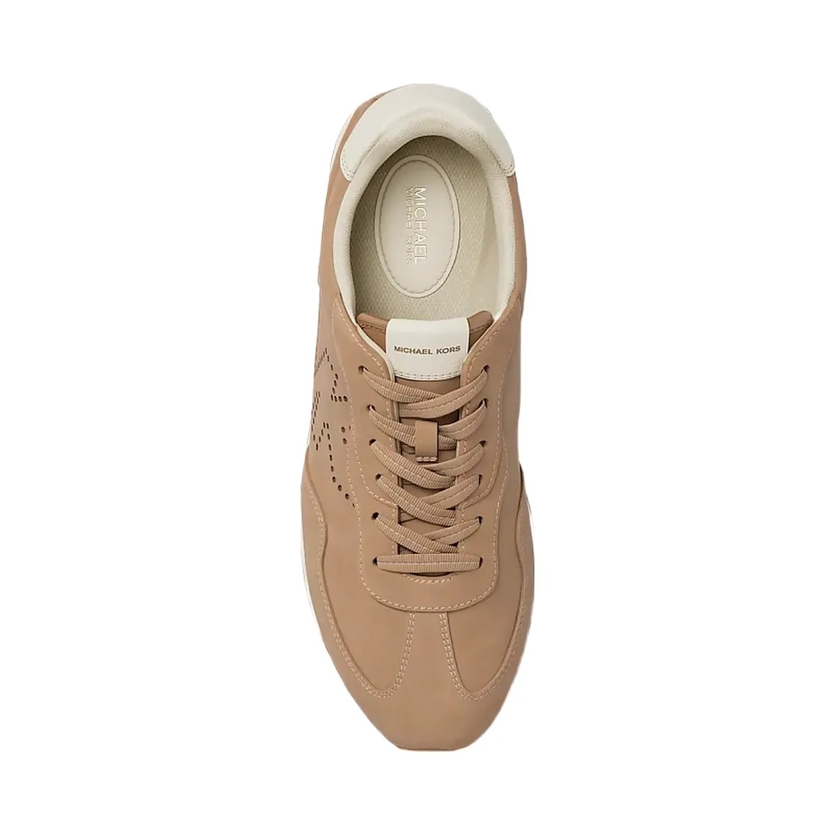 Michael Kors Essex Suede Trainer Camel - HypeFly India View 5