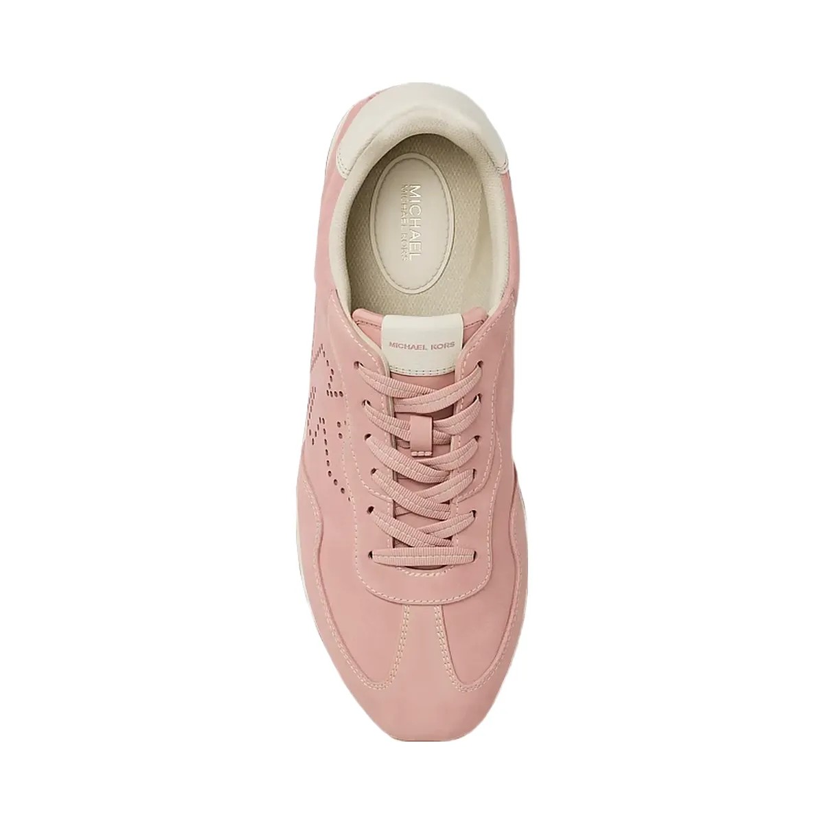Michael Kors Essex Suede Trainer Powder Blush - HypeFly India View 5