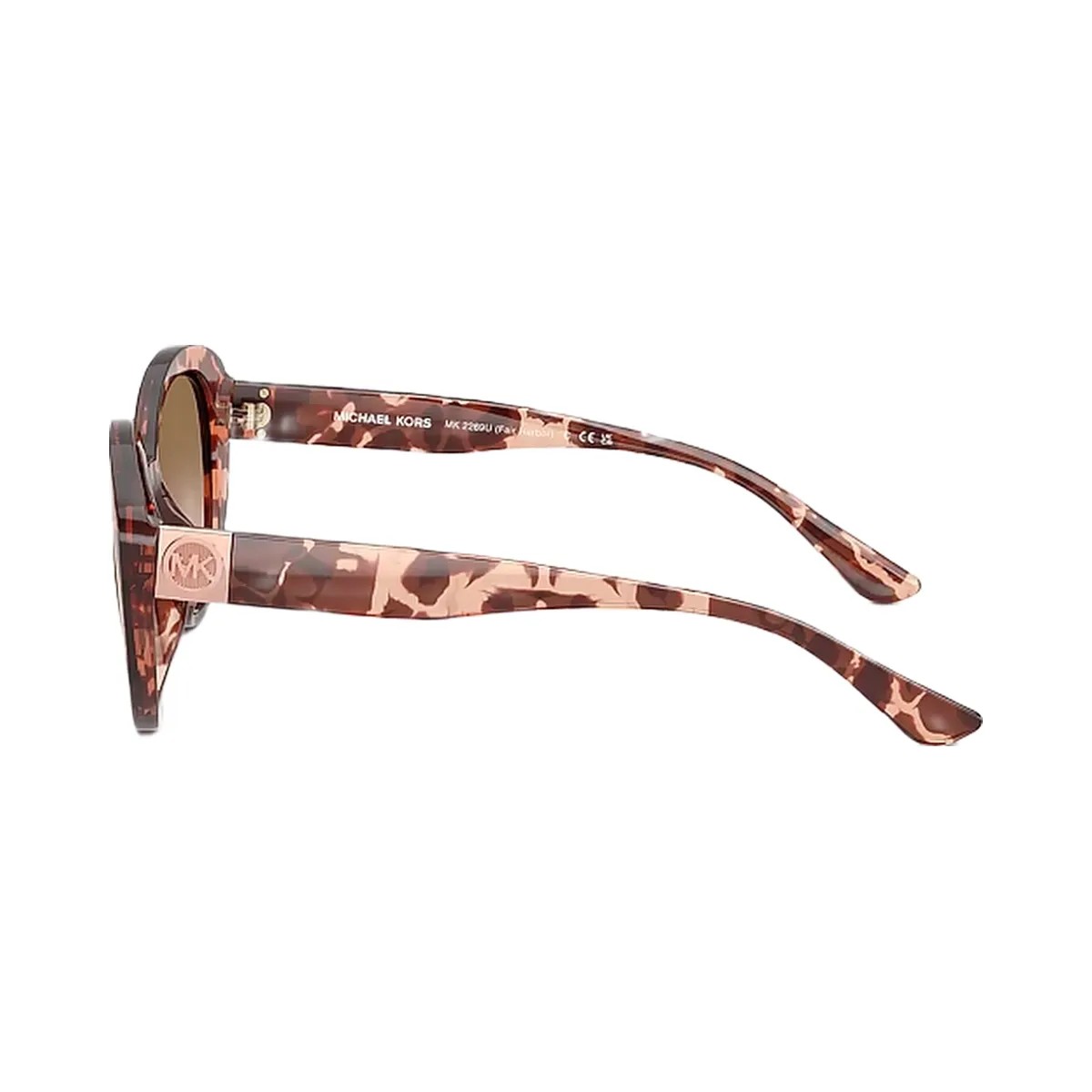 Michael Kors Fair Harbor Sunglasses Rose Gold/Pink Tortoise - HypeFly India View 3