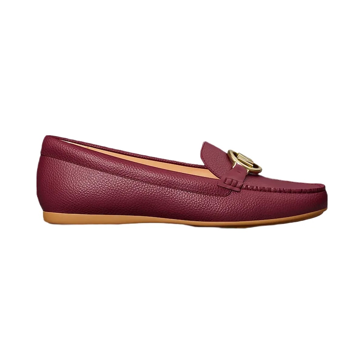 Michael Kors Fulton Moccasin Maroon - HypeFly India View 2