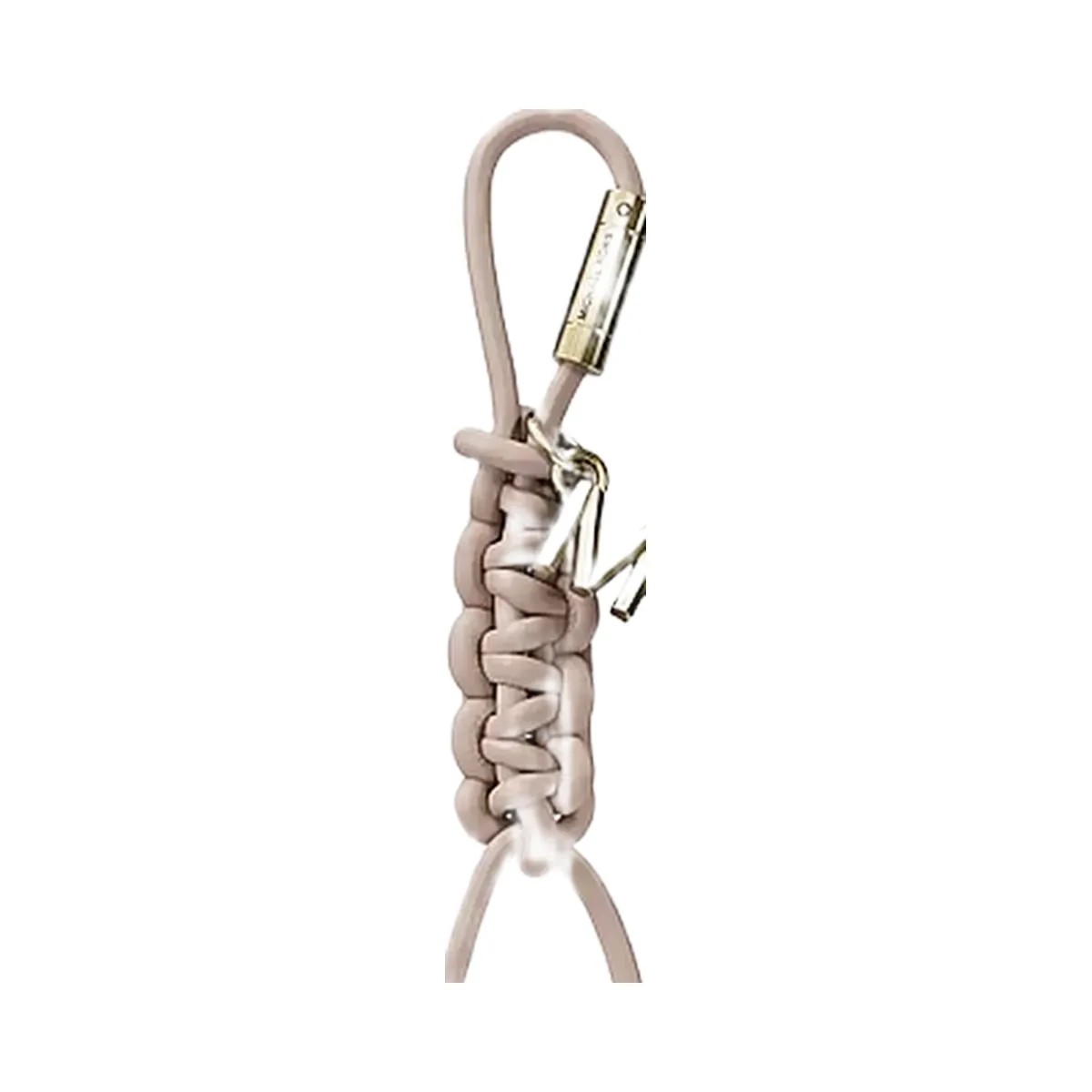 Michael Kors Gold-Tone and Braided Cord Bag Charm Soft Pink - HypeFly India View 1