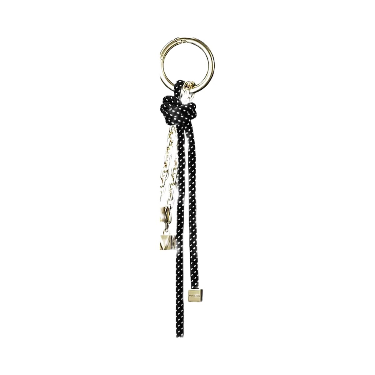 Michael Kors Gold-Tone and Speckled Cord Bag Charm Black - HypeFly India View 1