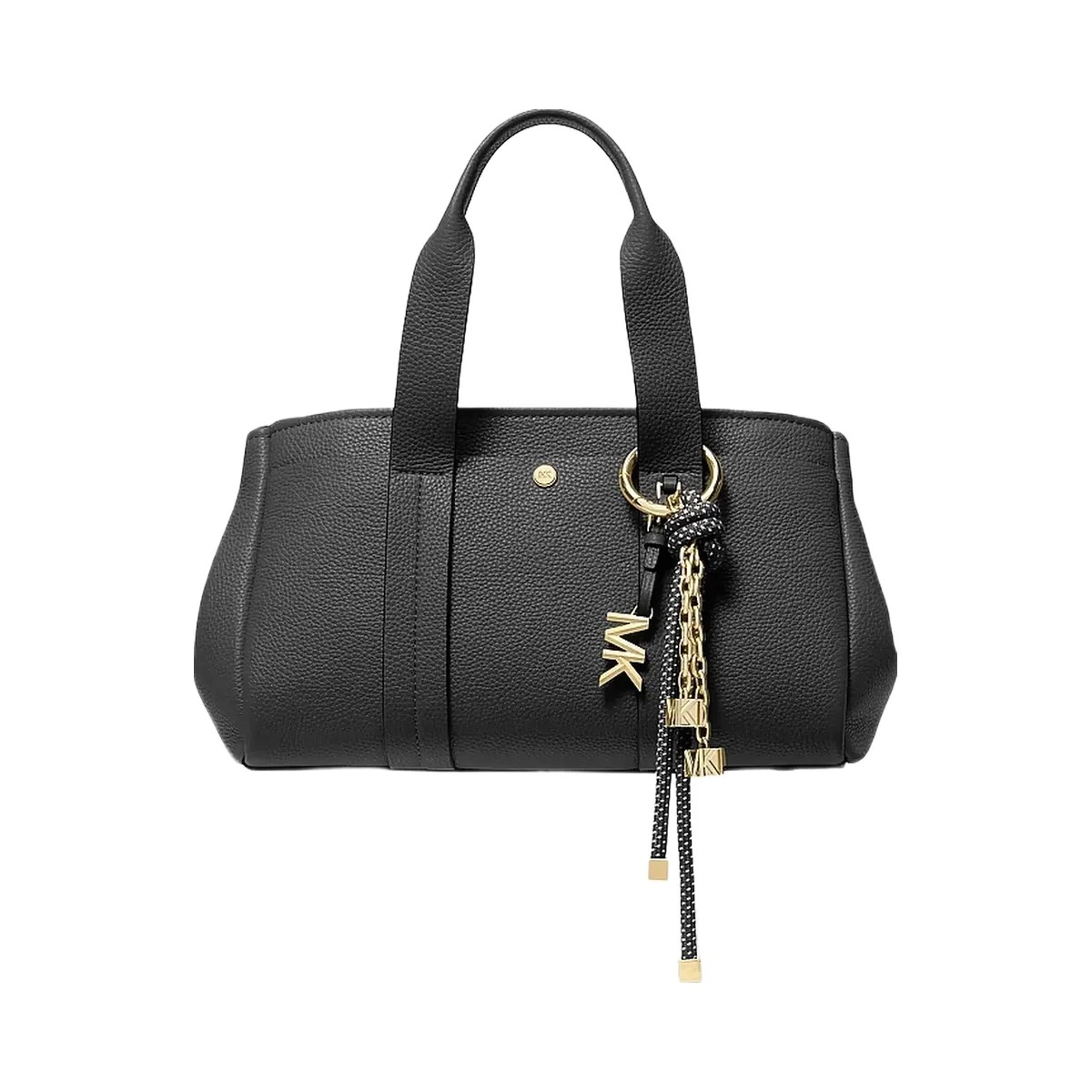 Michael Kors Gold-Tone and Speckled Cord Bag Charm Black - HypeFly India View 4