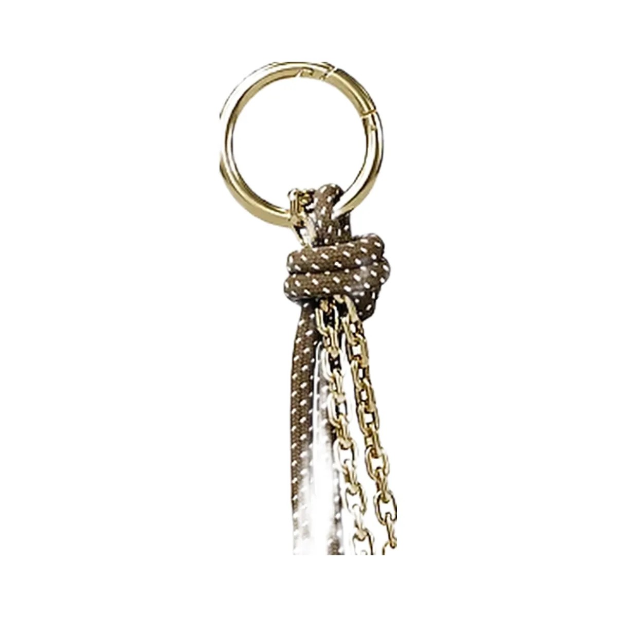 Michael Kors Gold-Tone and Speckled Cord Bag Charm Loden - HypeFly India View 2