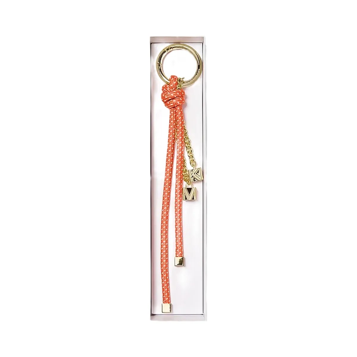 Michael Kors Gold-Tone and Speckled Cord Bag Charm Mimosa - HypeFly India View 3
