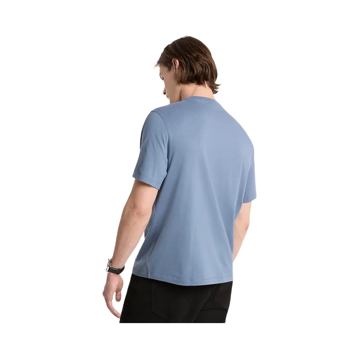 Michael Kors Graphic Logo Cotton Jersey T-Shirt Denim - HypeFly India View 2