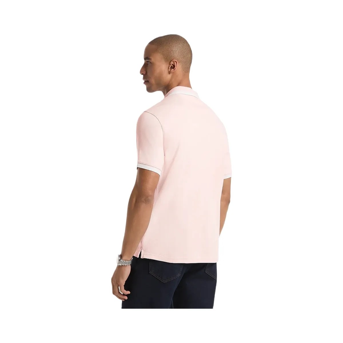 Michael Kors Greenwich Cotton Polo Shirt Powdr Bl Htr - HypeFly India View 2