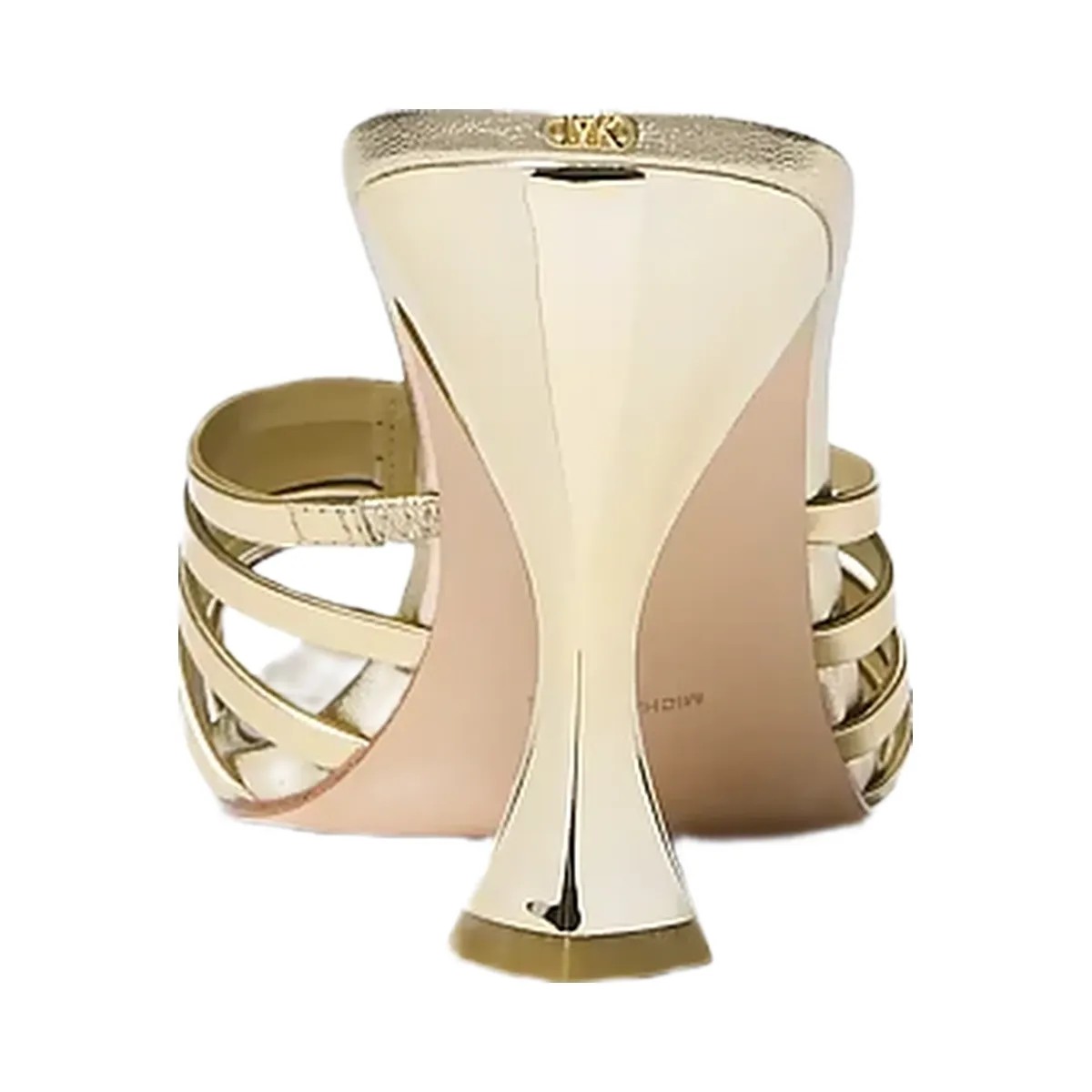 Michael Kors Haisley Metallic Leather Sandal Pale Gold - HypeFly India View 3