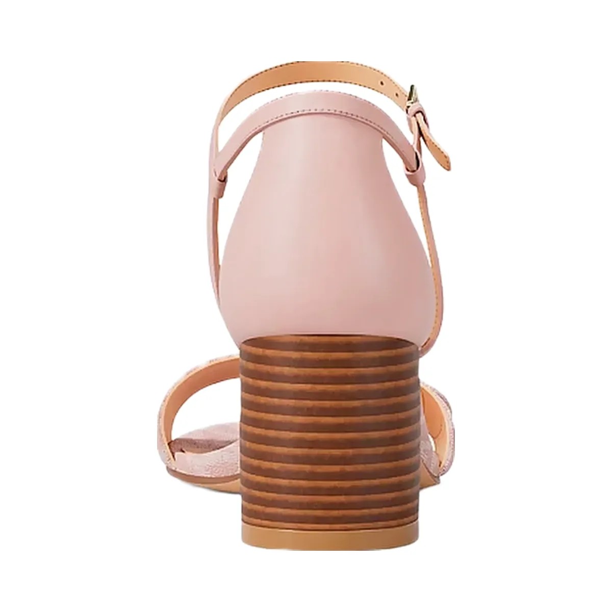Michael Kors Hannah Signature Logo Block Heel Sandal Powder Blush - HypeFly India View 4