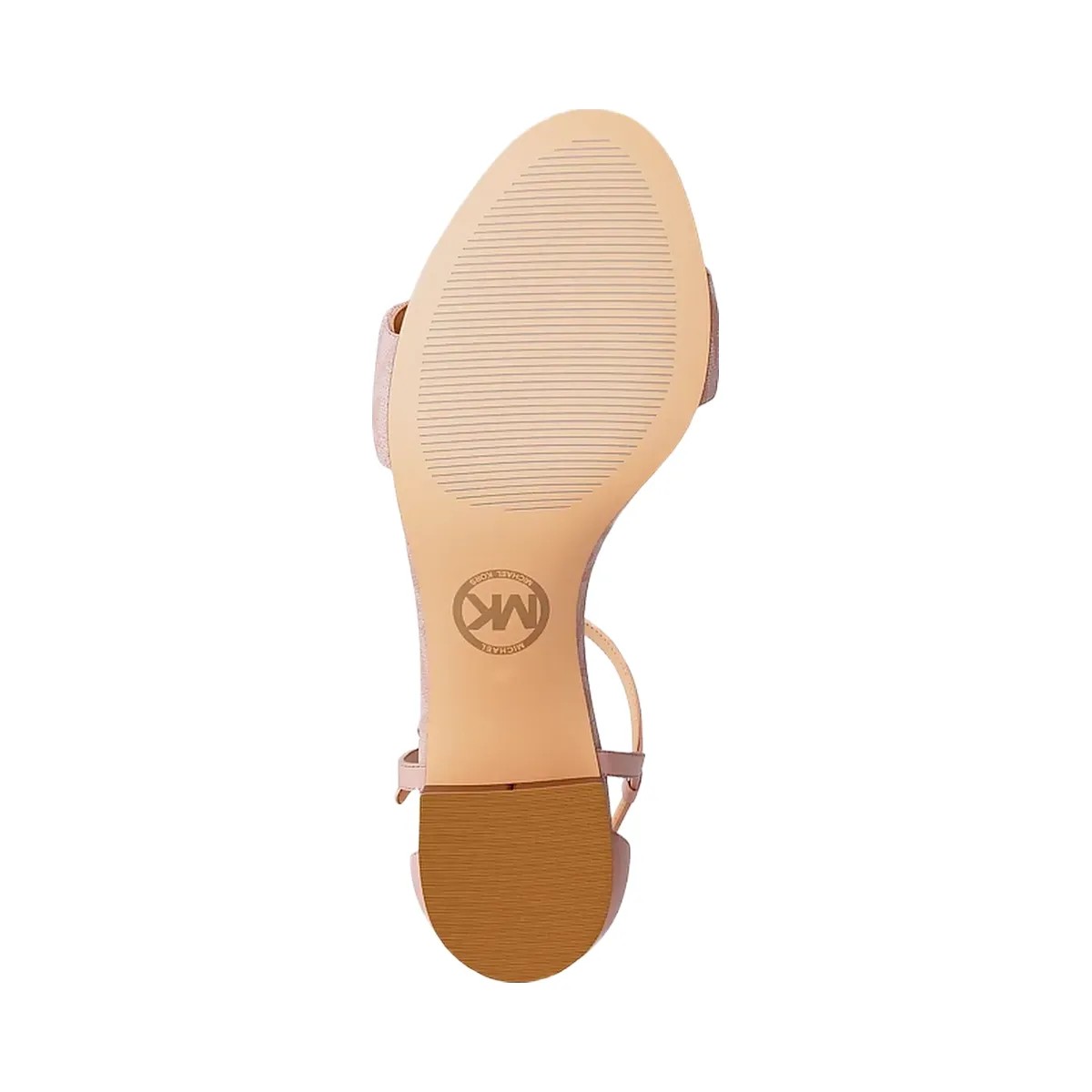 Michael Kors Hannah Signature Logo Block Heel Sandal Powder Blush - HypeFly India View 6