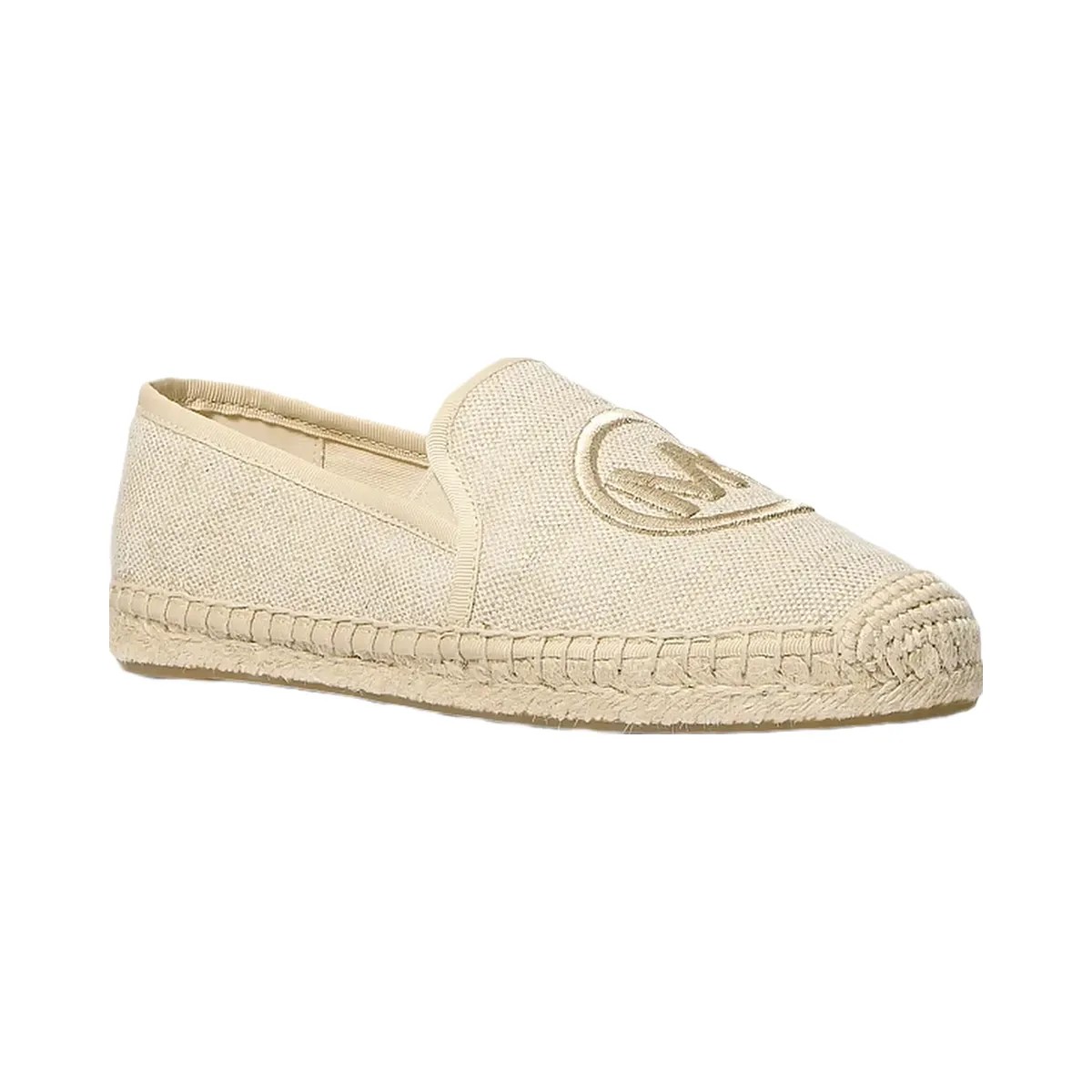 Michael Kors Hastings Metallic Canvas Espadrille Pale Gold - HypeFly India View 1