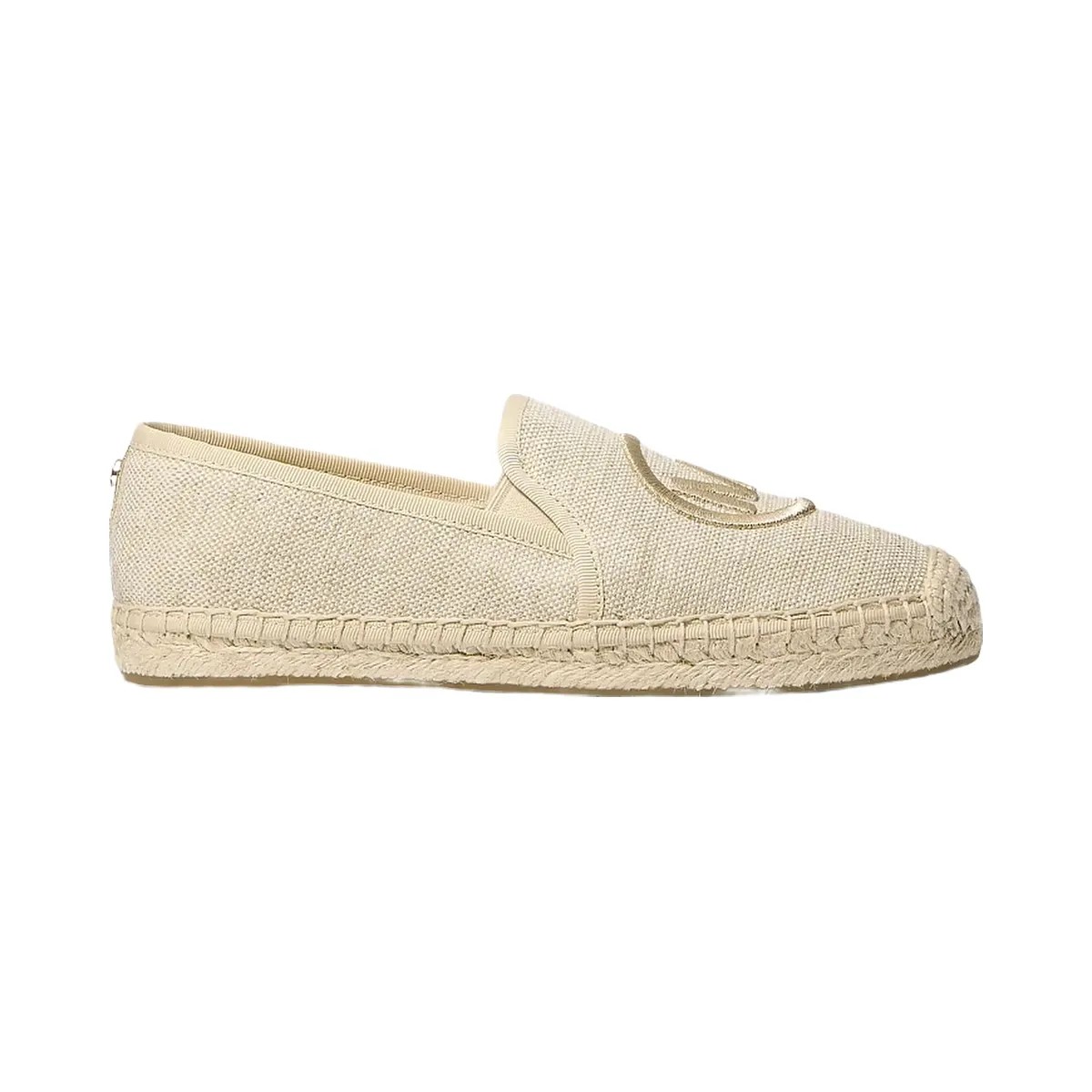 Michael Kors Hastings Metallic Canvas Espadrille Pale Gold - HypeFly India View 2
