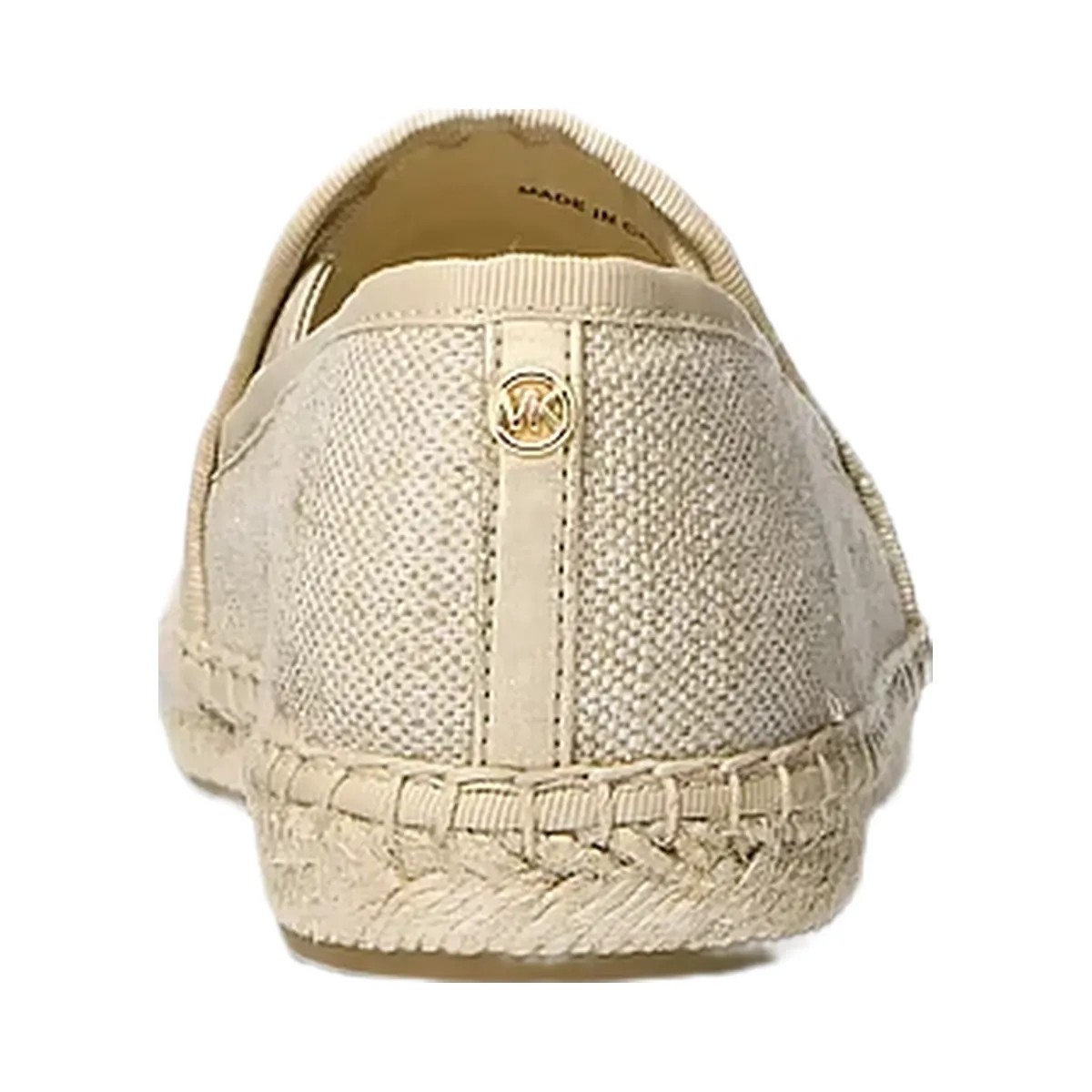 Michael Kors Hastings Metallic Canvas Espadrille Pale Gold - HypeFly India View 3