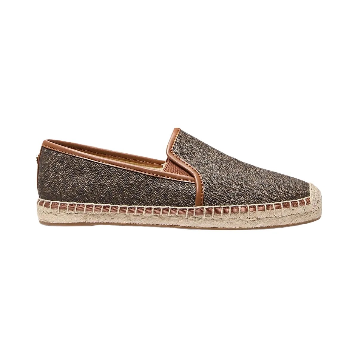 Michael Kors Hastings Signature Logo Slip-On Espadrille Brown - HypeFly India View 2