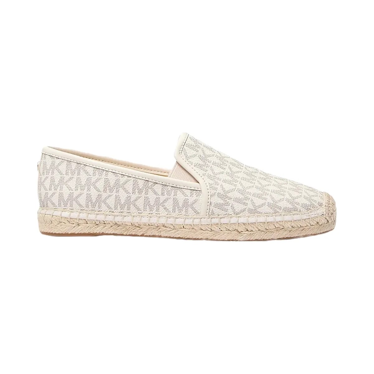 Michael Kors Hastings Signature Logo Slip-On Espadrille Vanilla - HypeFly India View 2