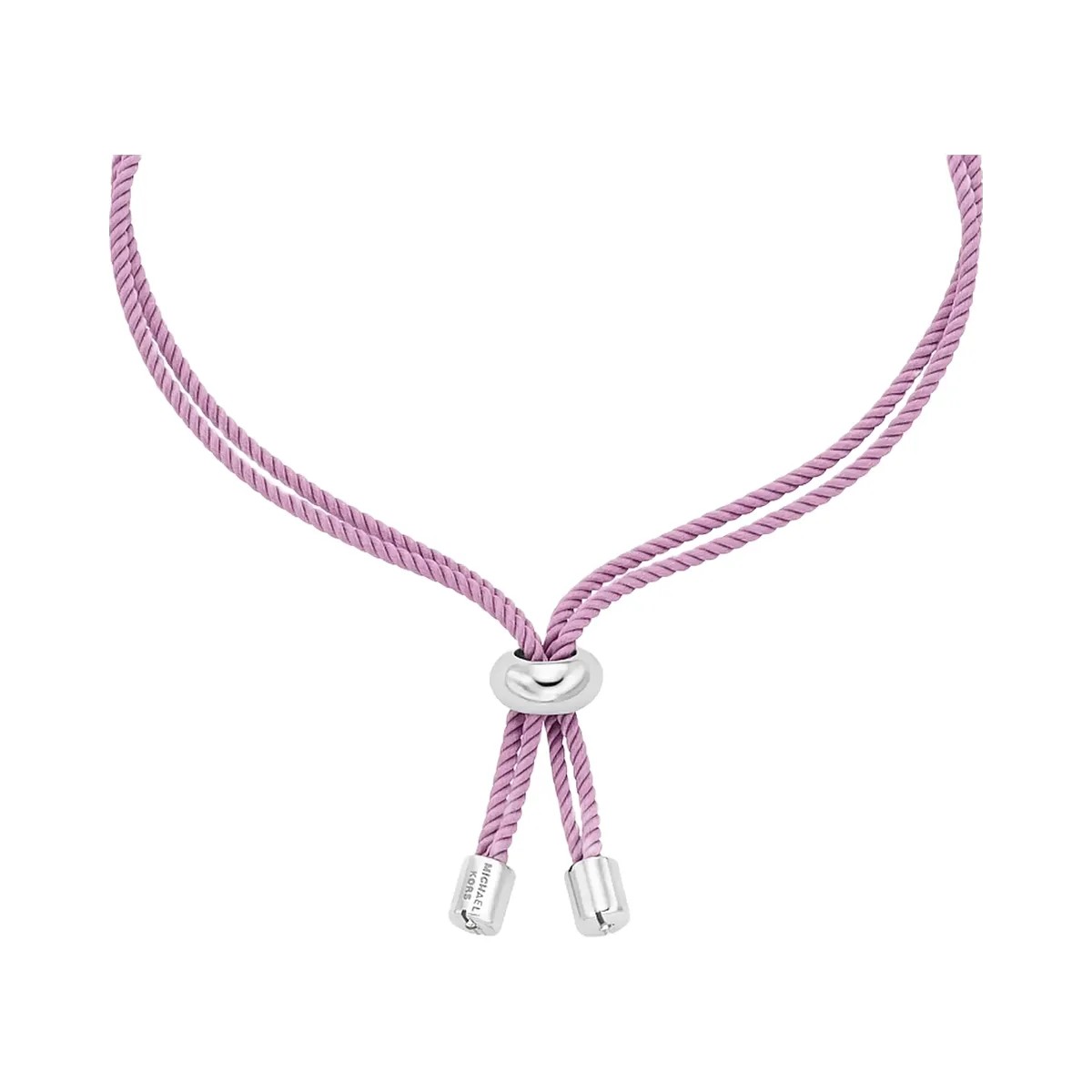Michael Kors Horsebit Corded Slider Bracelet Silver/Lilac - HypeFly India View 2