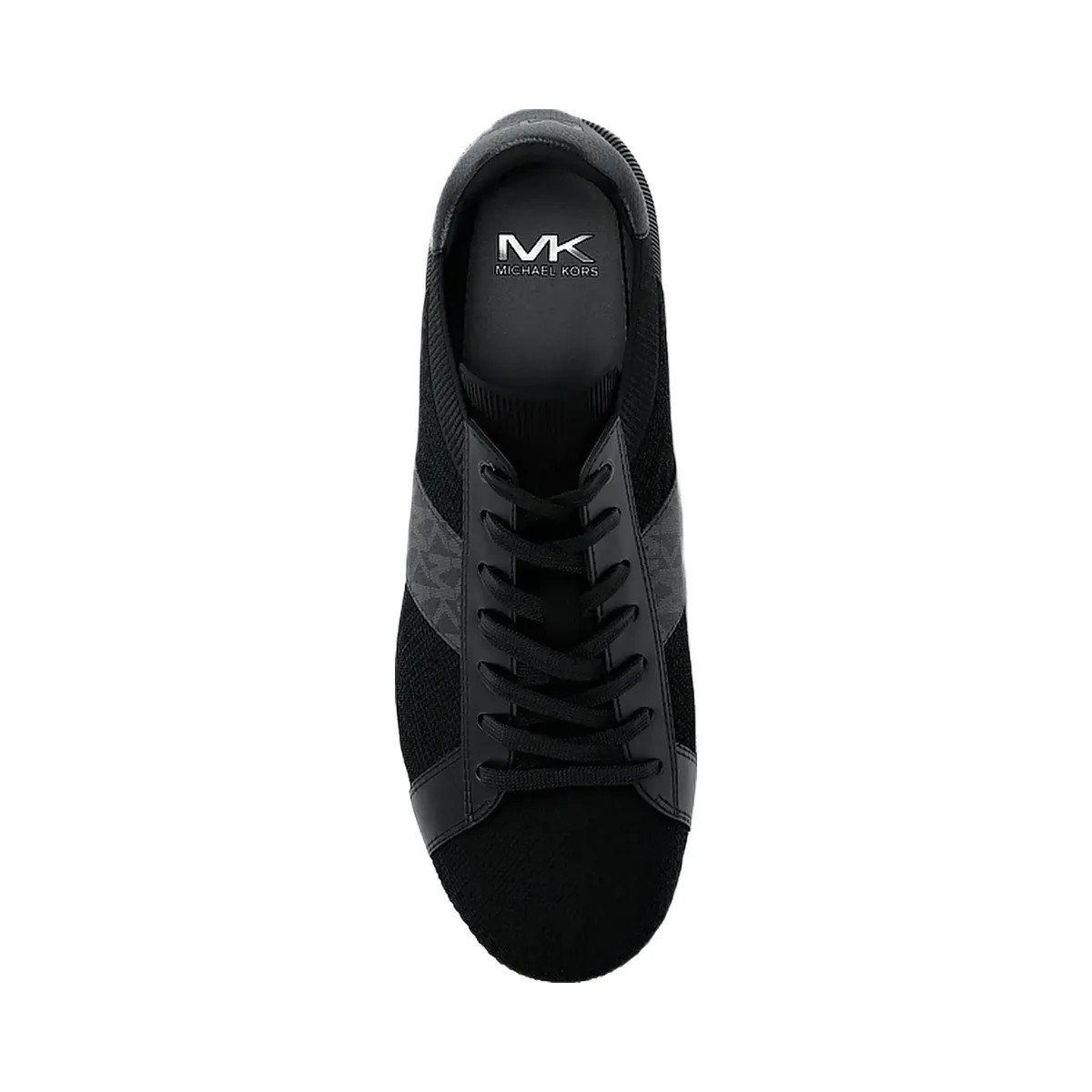 Michael Kors Jacob Mixed-Media Sneaker Black - HypeFly India View 5