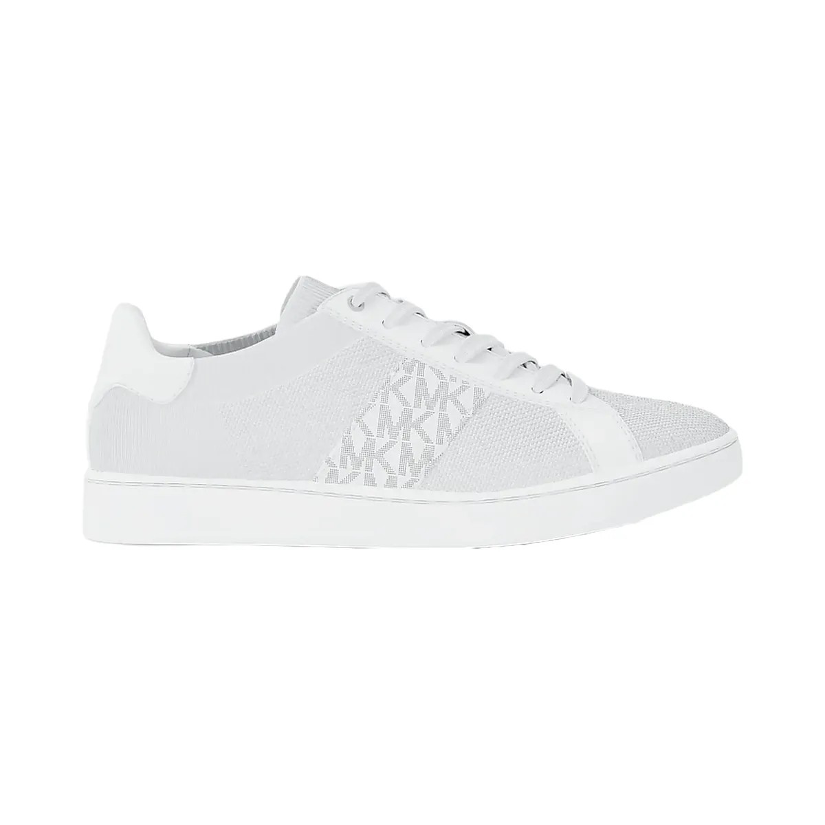 Michael Kors Jacob Mixed-Media Sneaker Optic White - HypeFly India View 2