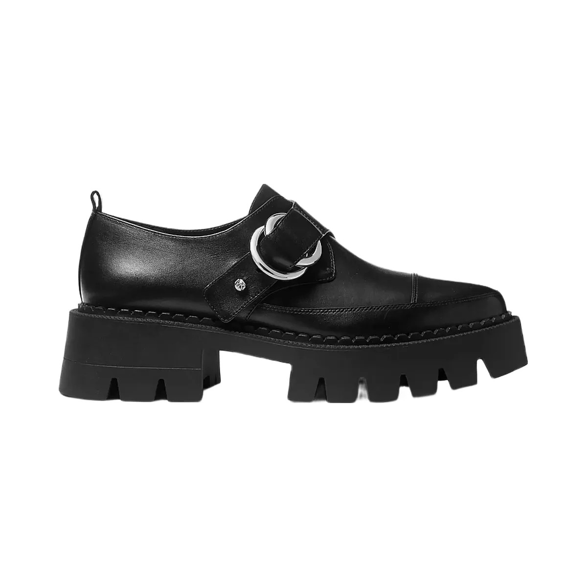 Michael Kors Jaden Leather Platform Loafer Black - HypeFly India View 2