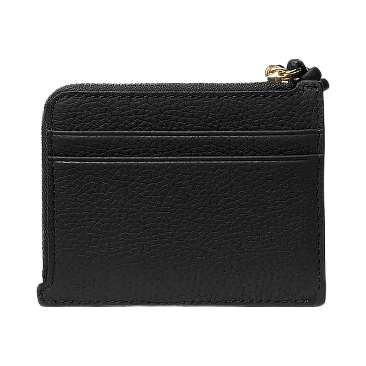 Michael Kors Jet Set Small Pebbled Leather Card Case Wristlet Black - HypeFly India View 3
