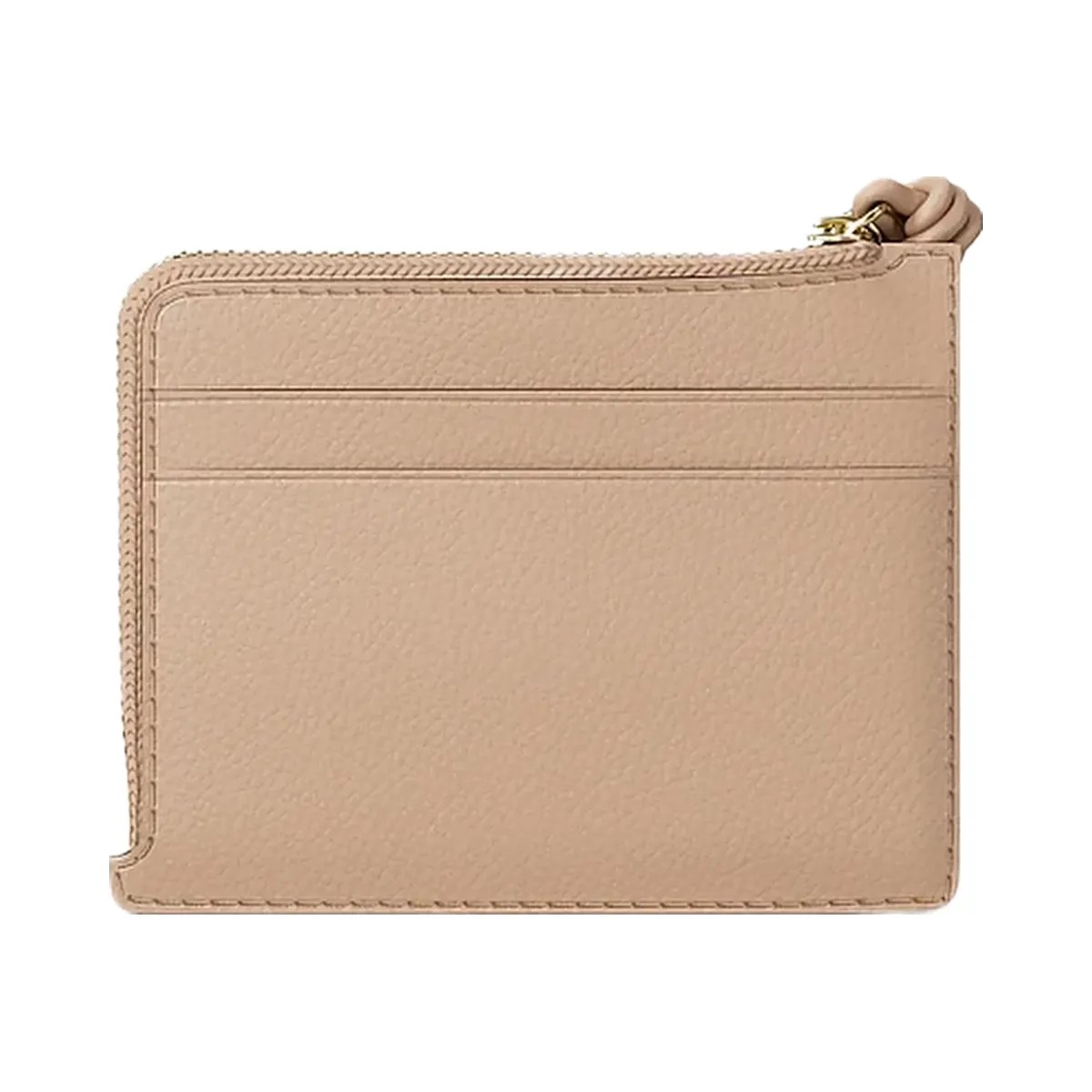 Michael Kors Jet Set Small Pebbled Leather Card Case Wristlet Khaki - HypeFly India View 3