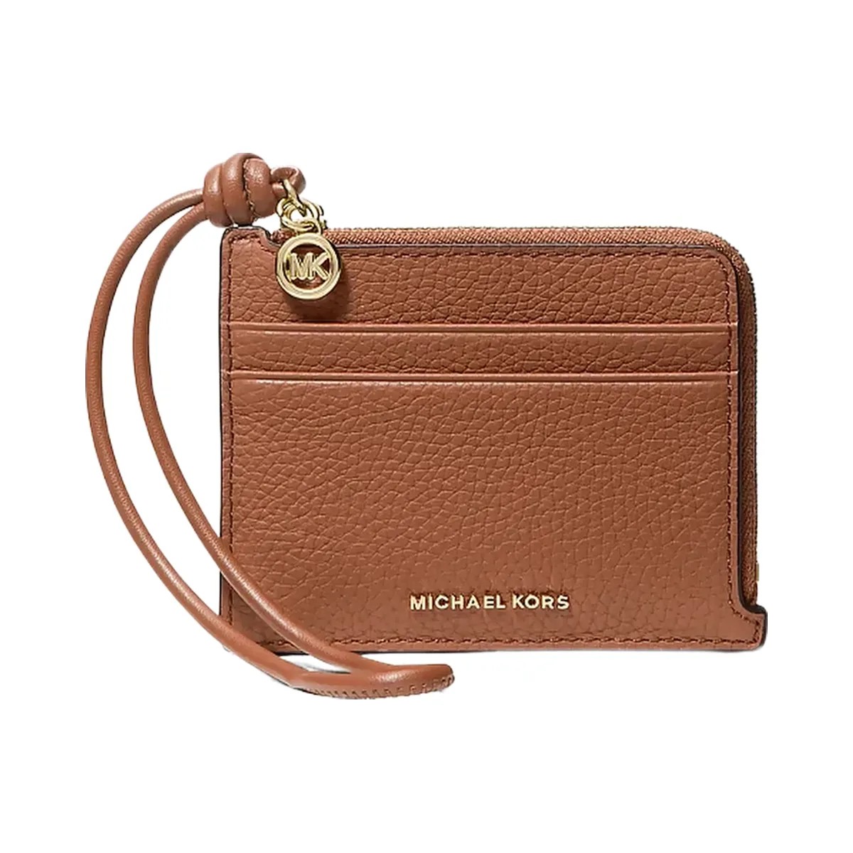 Michael Kors Jet Set Small Pebbled Leather Card Case Wristlet Luggage - HypeFly India View 1