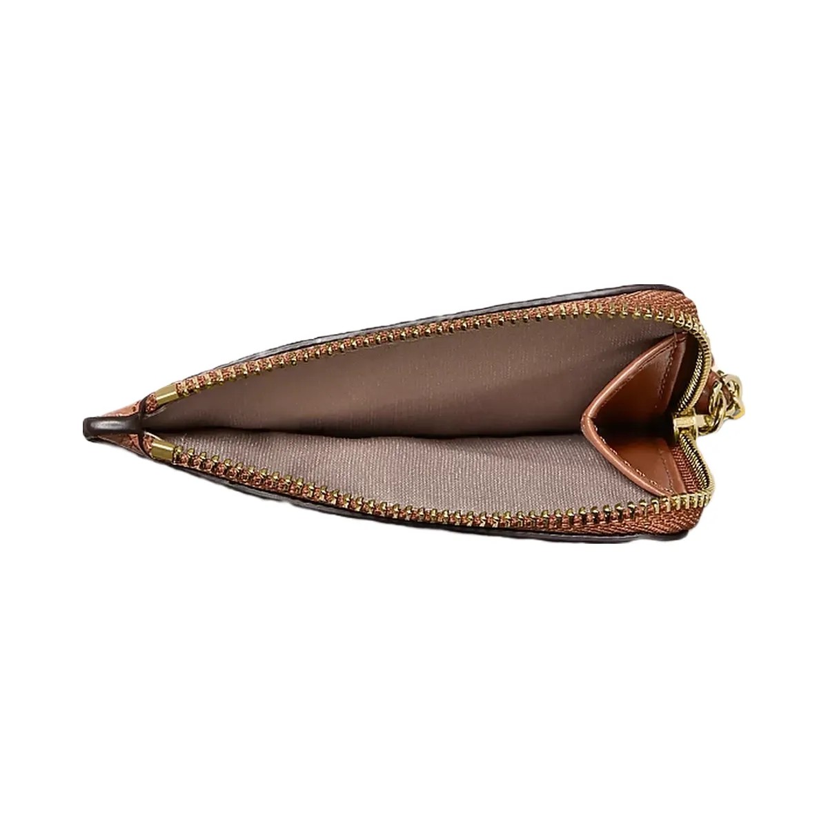 Michael Kors Jet Set Small Pebbled Leather Card Case Wristlet Luggage - HypeFly India View 2