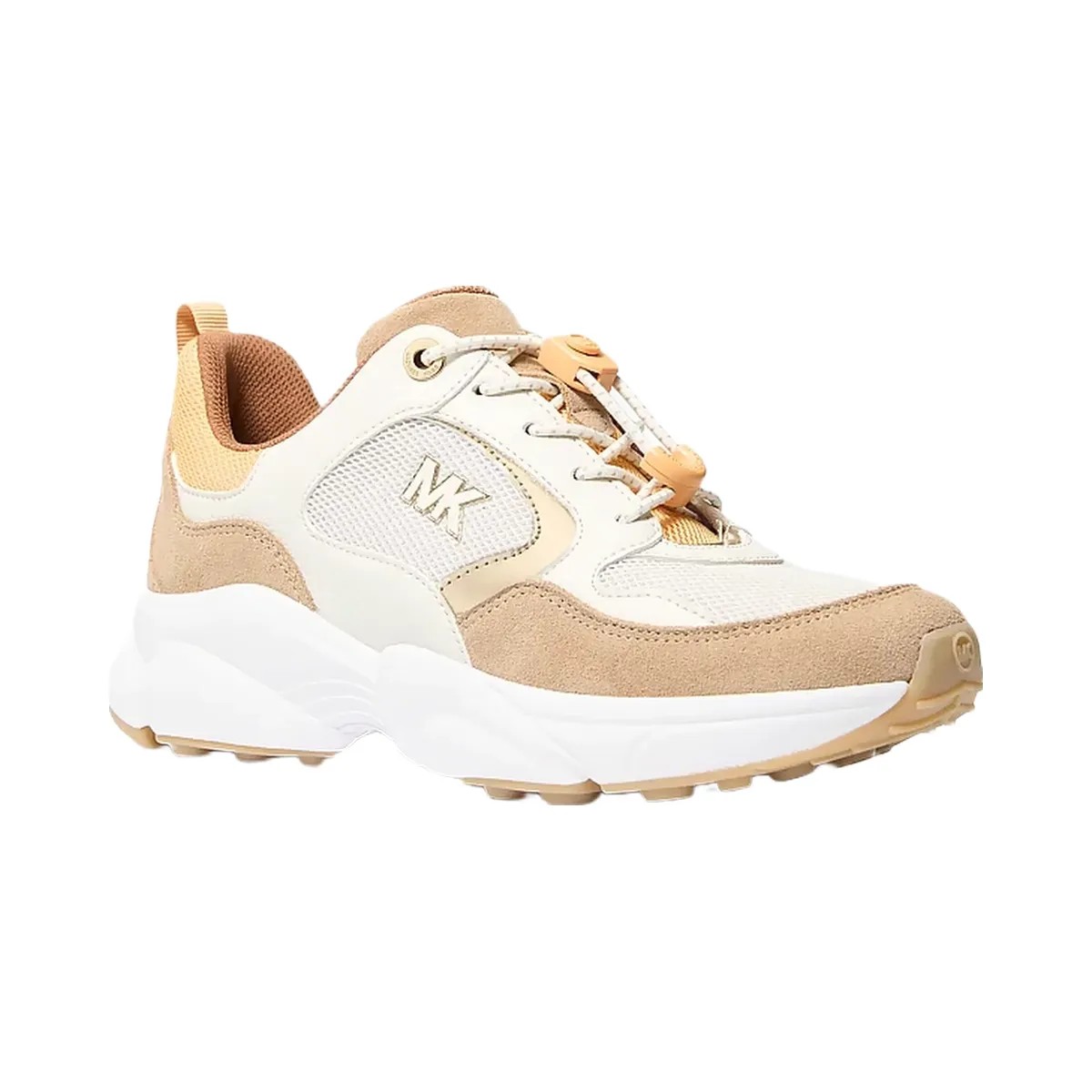 Michael Kors Jett Mixed-Media Trainer Honeywheat - HypeFly India View 1