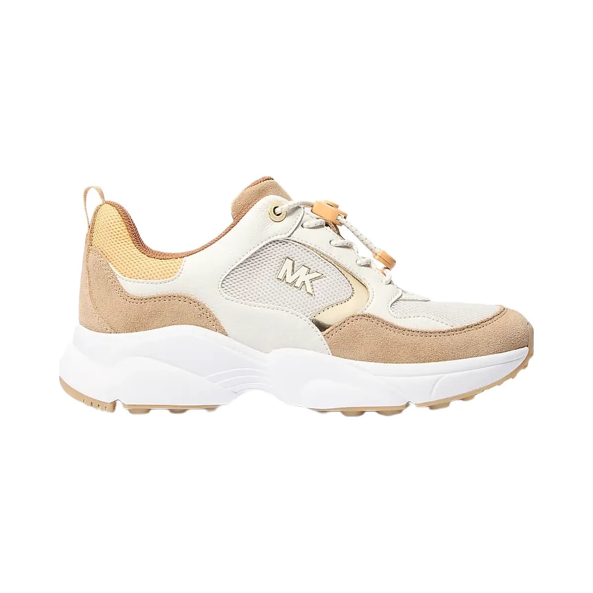 Michael Kors Jett Mixed-Media Trainer Honeywheat - HypeFly India View 2