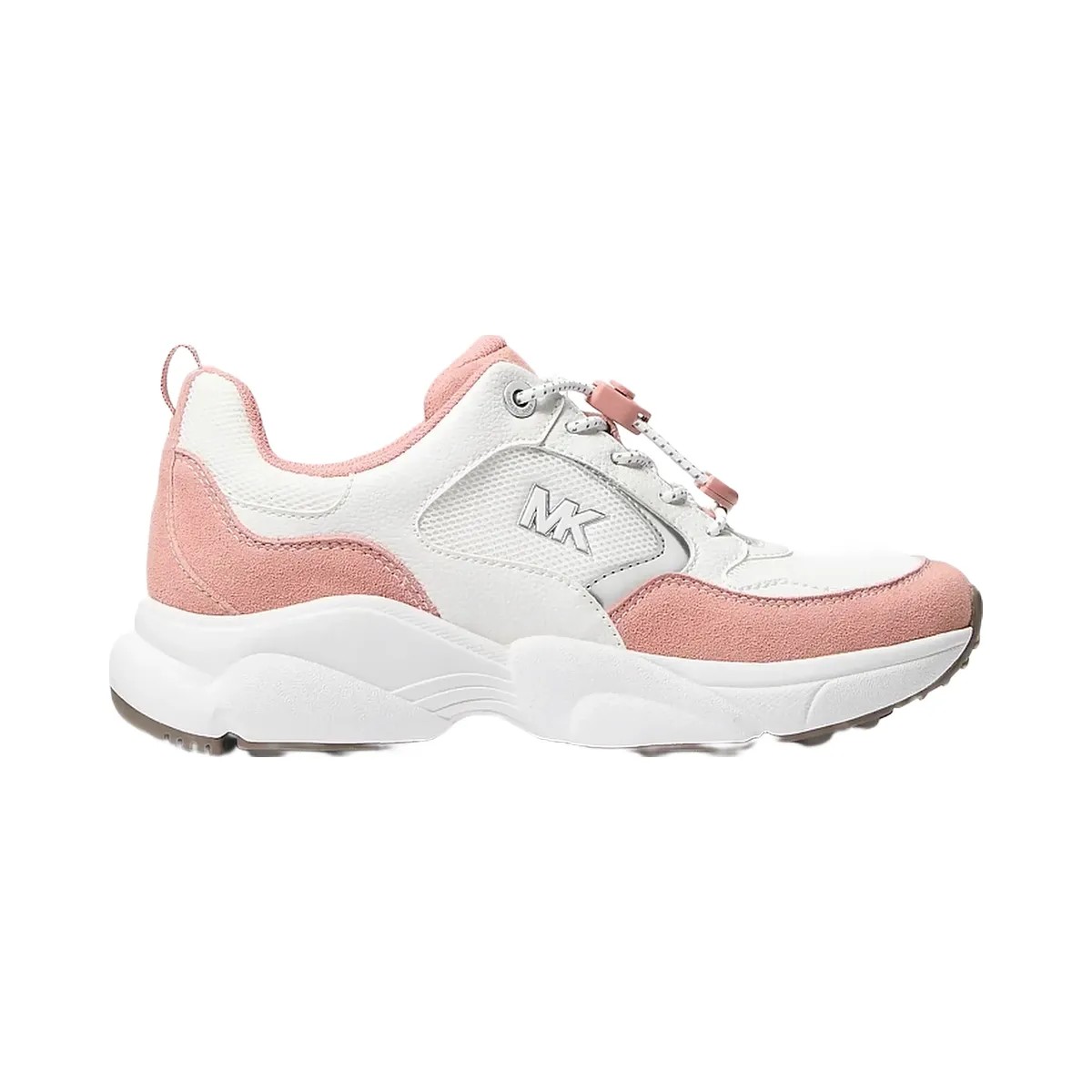 Michael Kors Jett Mixed-Media Trainer Sunset Rose Multi - HypeFly India View 2