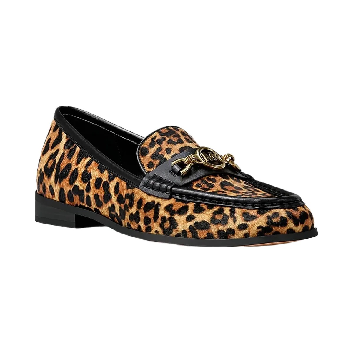 Michael Kors Kacey Leopard Print Calf Hair Loafer Dk Camel Mlt - HypeFly India View 1